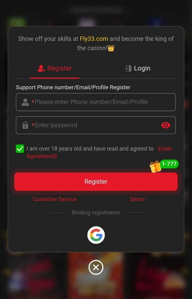 Fly33 login