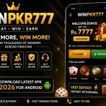 WinPkr777 Game APK download and login screen for Android users in Pakistan