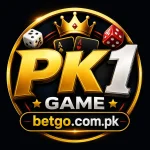 PK1 Game logo with gold gaming design and betgo.com.pk branding